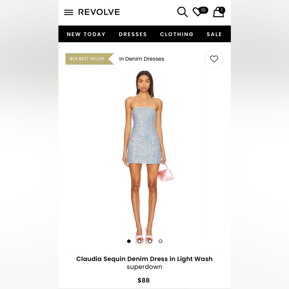 Revolve superdown Claudia Sequin Denim Dress